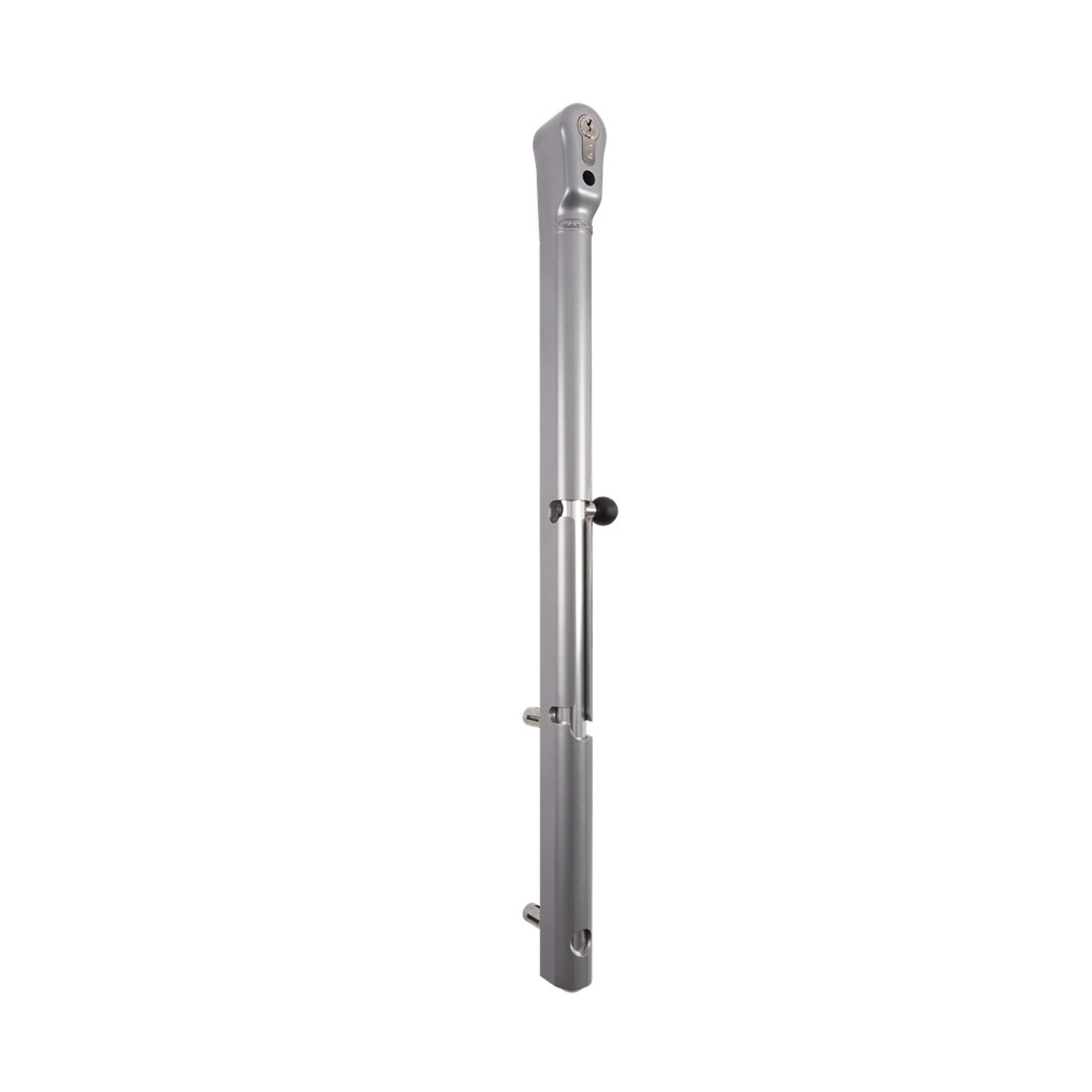Locinox Key Lockable Drop Bolt (Silver Finish) - KEYDROP-SILV