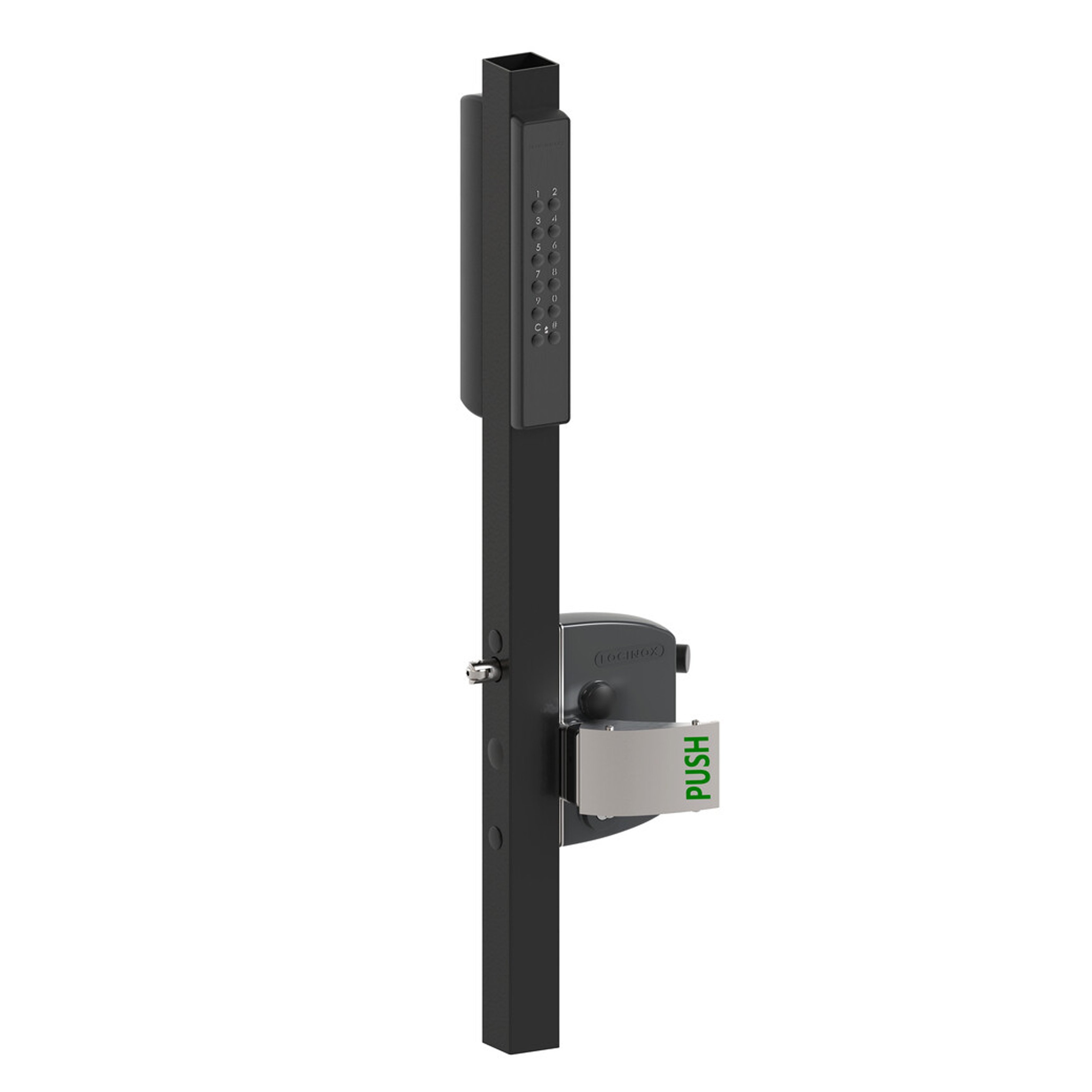 Locinox VOLTA Surface-Mount Single Sided Keypad Gate Lock for 1-1/2