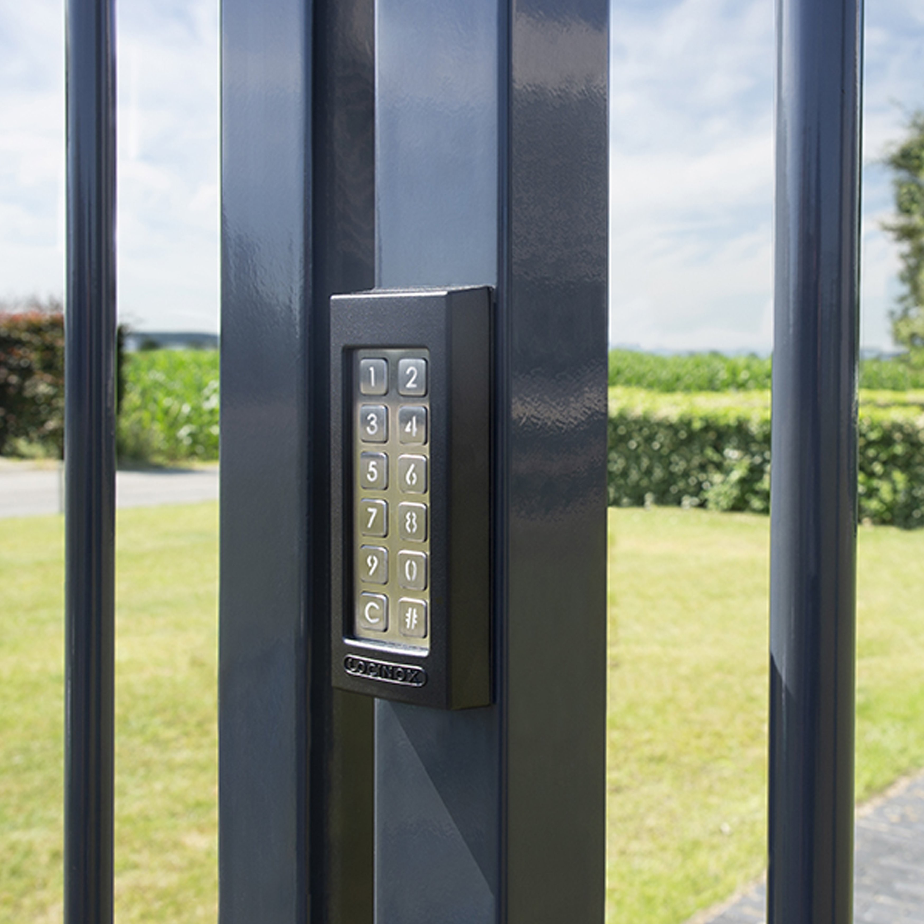 Stone Column Keypad Locinox SlimStone Keypad with 2 Integrated Relays (Weather Resistant ...