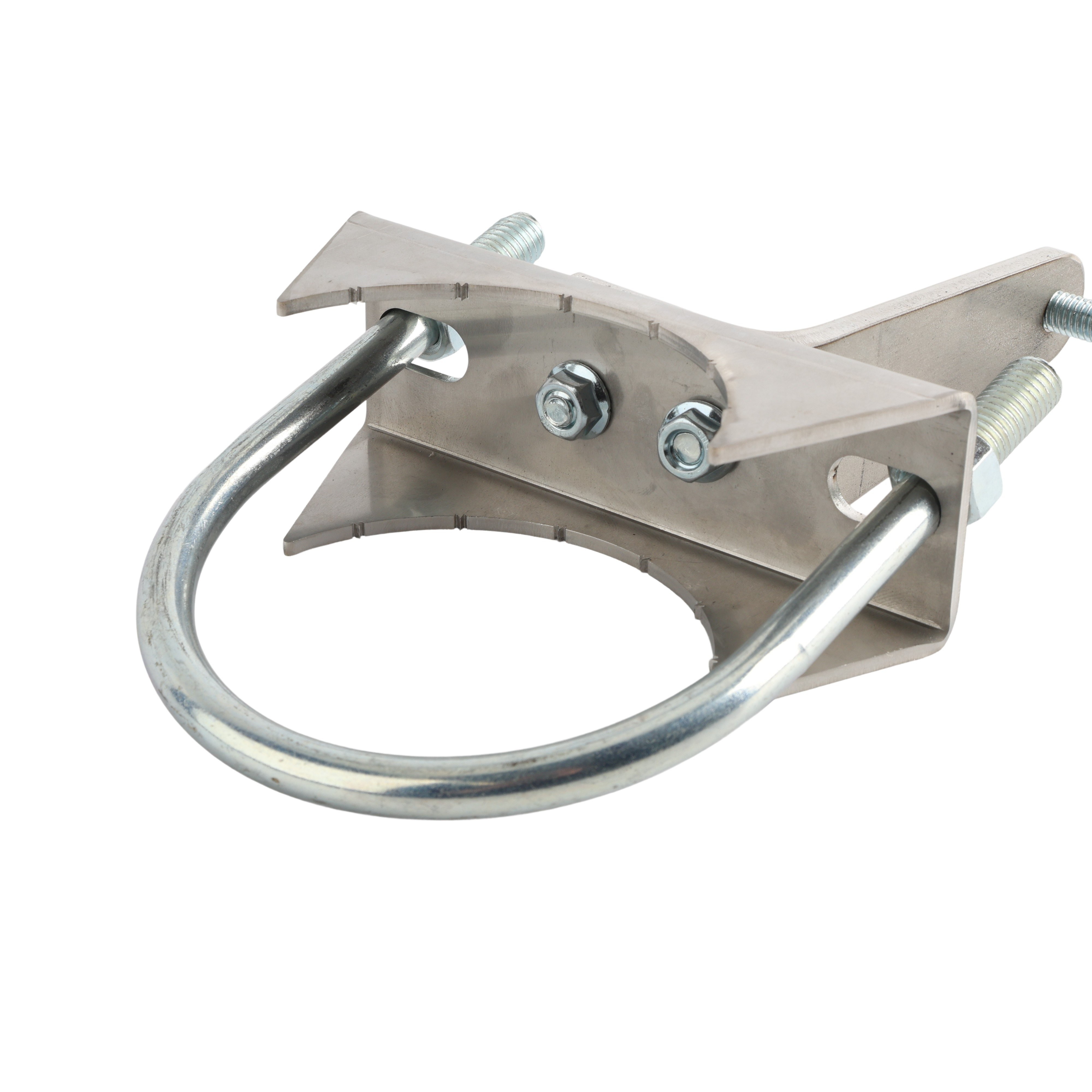 Lockey Gate Stop With 4" U-Bolt for Chain Link Gates - GS-LINX4INCH