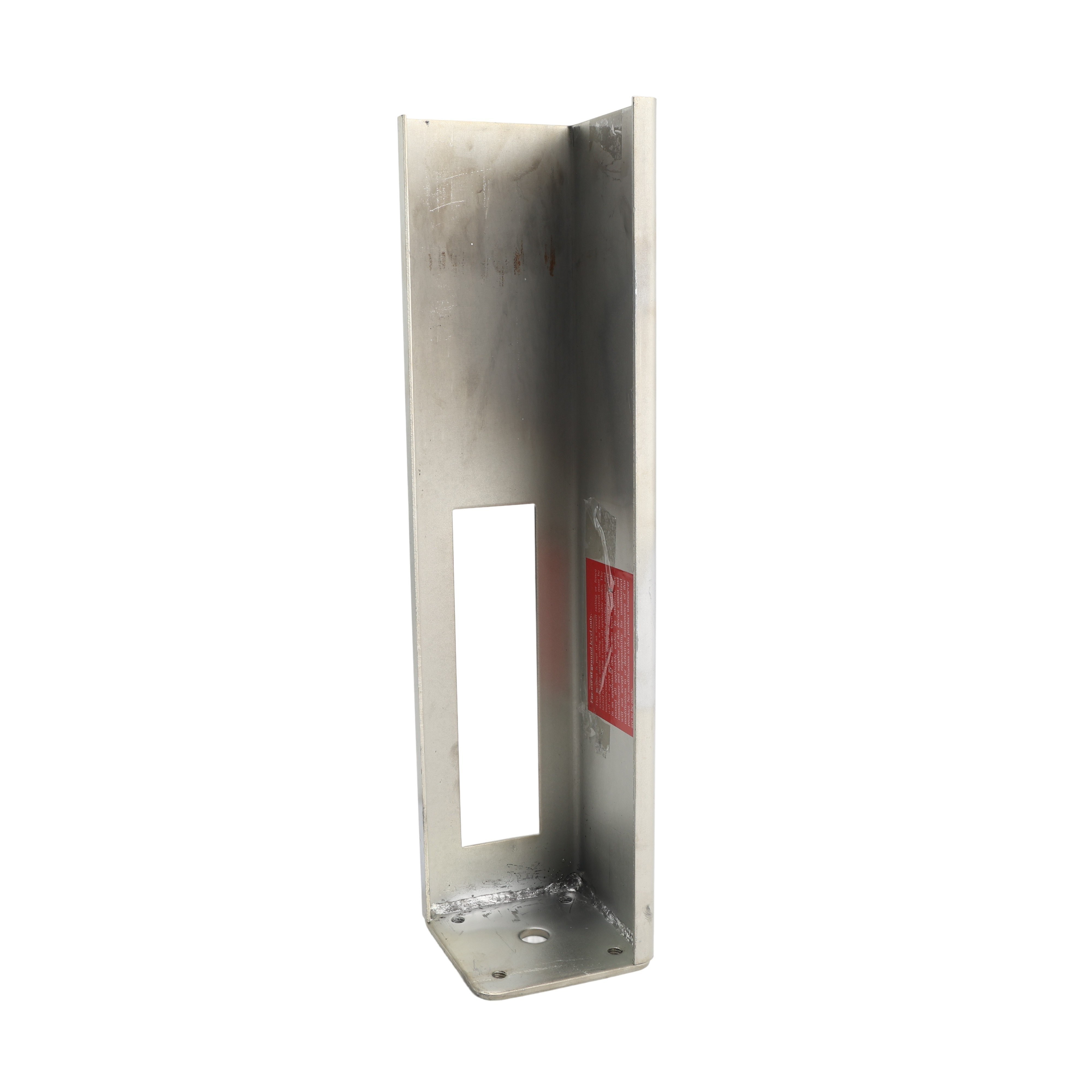 Nationwide 4 5/8" x 20" Zinc-Plated Vinyl Fence Post Support Tower ...