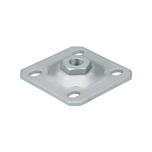 Wall plate hot-dip galvanized - For M20 hinge axles