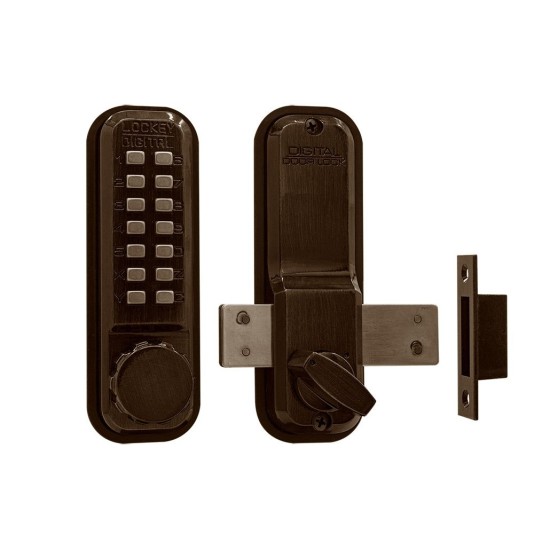 Lockey 2200 Mechanical Keyless Surface Mount Single Combination Deadbolt - Oil Rubbed Bronze