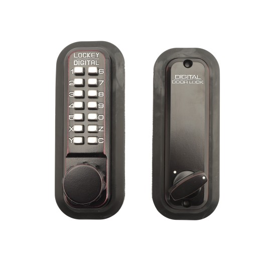 Lockey 2210 Series Keyless Deadbolt Mechanical Lock (Oil Rubbed Bronze, Single Combination) - 2210-OIL-SC