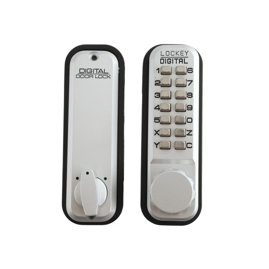 Lockey 2900 Series Mechanical Keyless Narrow Stile Deadbolt Lock (Marine Grade, Single Combination) - 2900-MG-SC