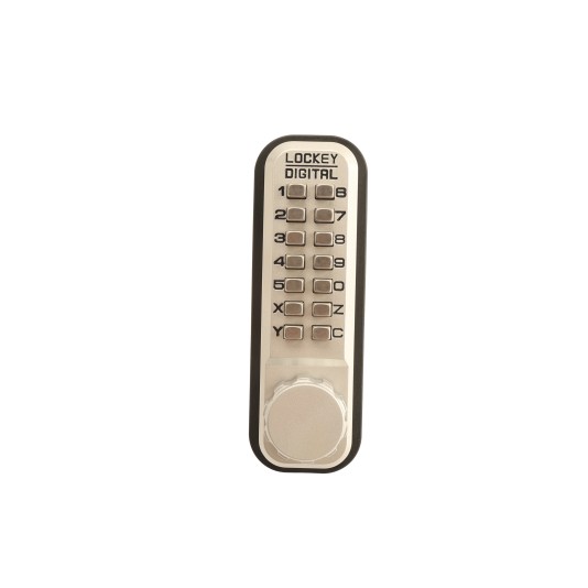 Lockey 2950 Series Mechanical Keyless Narrow Stile Hook Bolt Lock (Marine Grade, Single Combination) - 2950-MG-SC