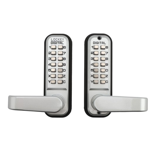 Lockey 2985DC Series Mechanical Keyless Narrow Stile Double Combination Lever-Handle Lock With Passage Function (Marine Grade, Double Combination) - 2985-MG-DC