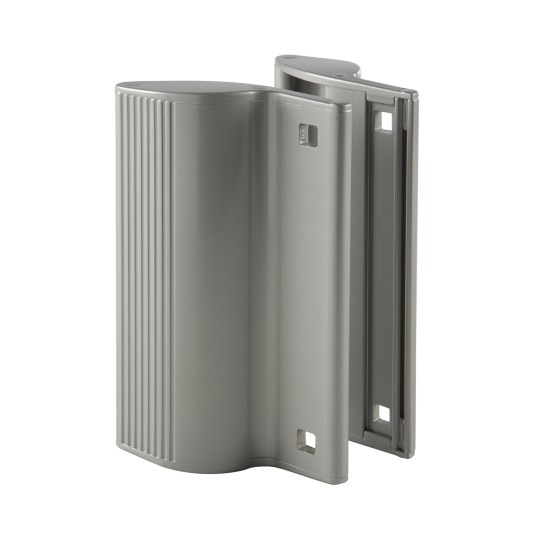 Aluminum powder coated handleset in RAL 9005