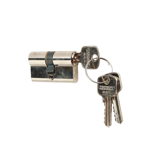 Symmetric 1-1/16" - 1-1/16" cylinder, keyed alike Y