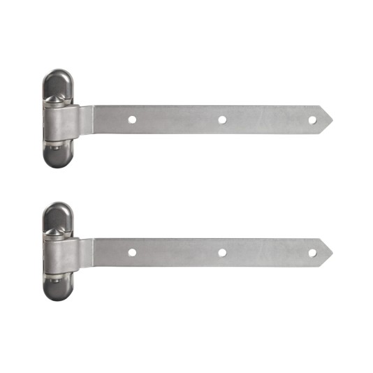 Hinge arm in hot-dip galvanised steel (2 pieces)
