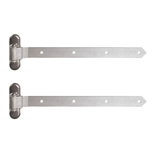 Hinge arm in hot-dip galvanised steel (2 pieces)
