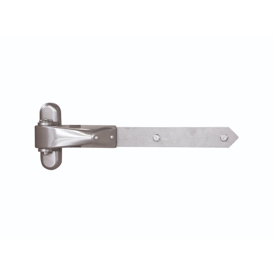 Hinge arm: 19-11/16", predrilled with 5 x ? 3/8" (2 pieces)