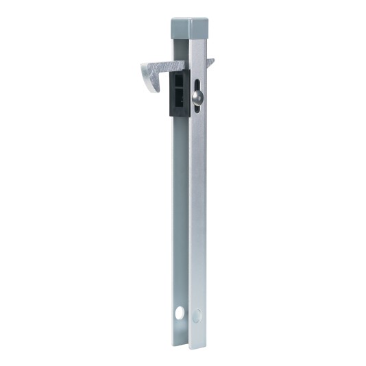 Gate hold-back catch hot-dip galvanized - For gate profiles with a max. width of 2"