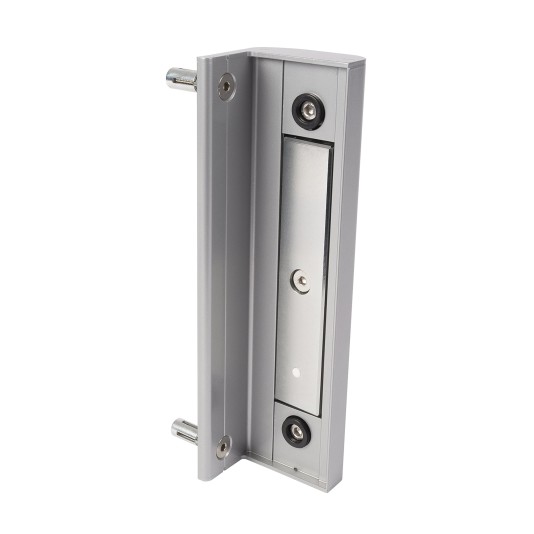 Built-in electro-magnetic lock for swing gates in Silver