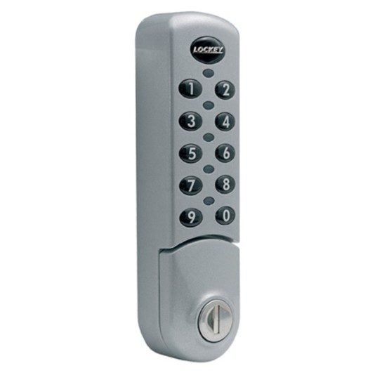 Lockey EC780 Standard Digital Cabinet Lock with Keypad Access - Silver (Vertical)