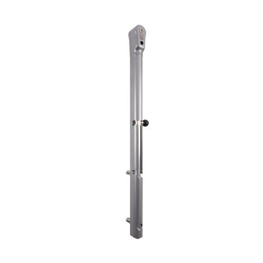 Key Lockable drop bolt in Silver