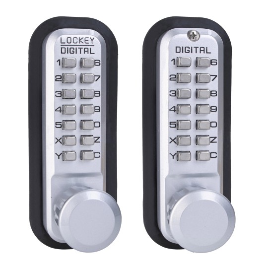 Lockey 2830DC Series Mechanical Keyless Knob-Style Double Combination Lock With Passage Function (Marine Grade, Double Combination) - 2830-MG-DC