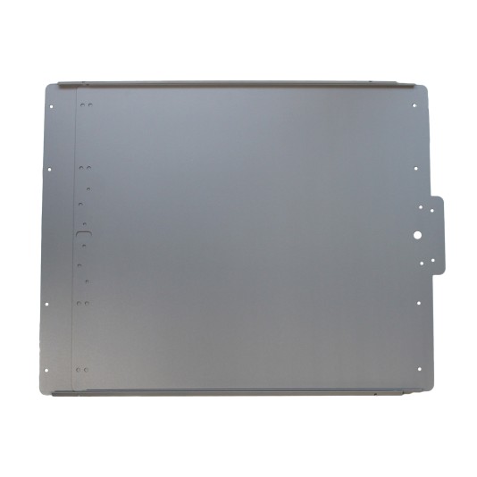 Lockey 12" EDGE Style Panic Shield 3x1, predrilled for PB1100, PB2500 & V40 Series Panic Bars (Silver) - ED3X1SILVER12INCH