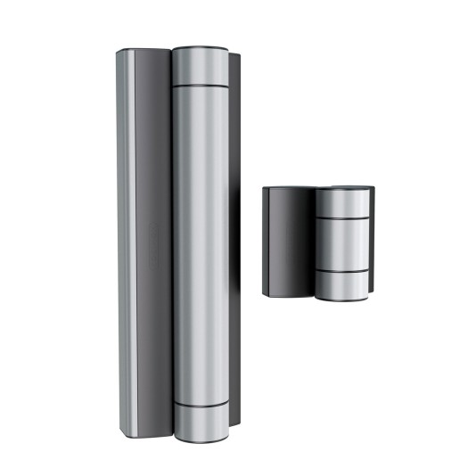 Motorized hinge & gate closer in one for pedestrian gates - Silver