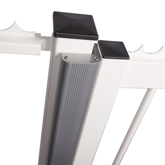 Aluminum finishing profile for swing gates to combine with MAGUNIT-2500 in Silver