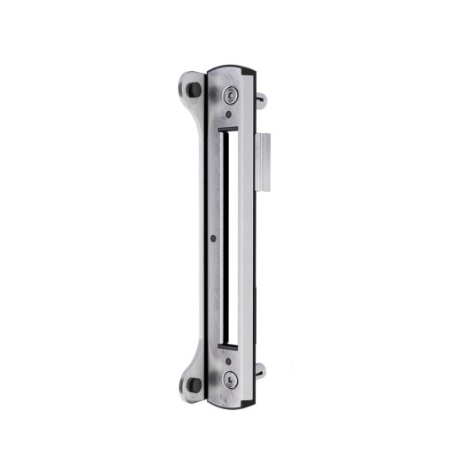 Stainless steel surface mounted keep for Fortylock, Fiftylock and Sixtylock - For Square profiles in RAL 9005 - For profiles 1-1/2" to 2-1/2"
