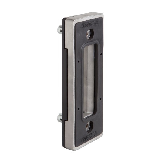 Sliding gate keep for square profiles with a min. width of 3"