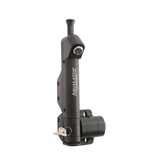 Nationwide AquaLatch 10" Magnetic Safety Gate Latch with SafeAlert for Pool Gates (Black) (Default)