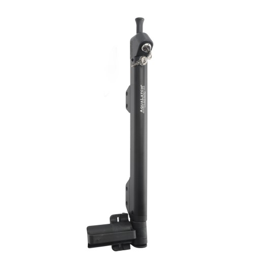 Nationwide AquaLatch 20" Magnetic Safety Gate Latch with SafeAlert for Pool Gates (Black) (Default)