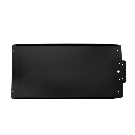 Lockey 12" EDGE Style Panic Shield 3x1, Predrilled To Fit PB1100, PB2500 & V40 Series Panic Bars (Black) - ED3X1BLACK12INCH