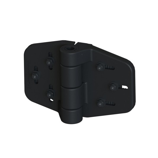 Nationwide Black Cornerstone 2" Fully Adjustable Self-Closing Hinge - C2H350F-SD-BK