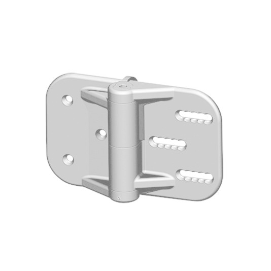 Nationwide Cornerstone Horizontal Adjustable Self-Closing Hinge w/ Self-Drilling Screws - White - CH300H-SD-WH