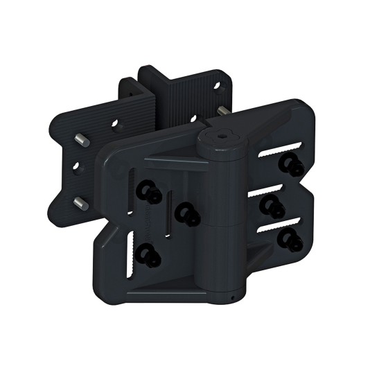 Nationwide Black Cornerstone Hd Self-Closing Hinge - CH350F-SD-BK 
