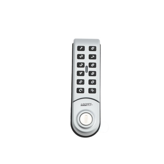 Lockey EC780 Standard Digital Cabinet Lock with Keypad Access - Silver (Vertical)