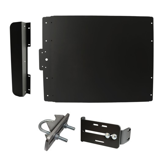Lockey ED40B Edge Panic Shield Value Kit (Black) - Shield, Strike Bracket, Latch Protector, Jamb Stop