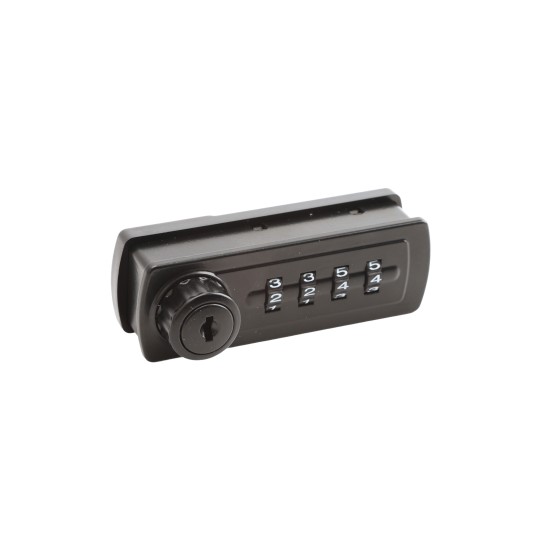 Lockey GM270 Series Gemini Mechanical Combination Cabinet Lock (Black, Right-Handed Orientation) - GM270-B-R (Mechanical Locks)