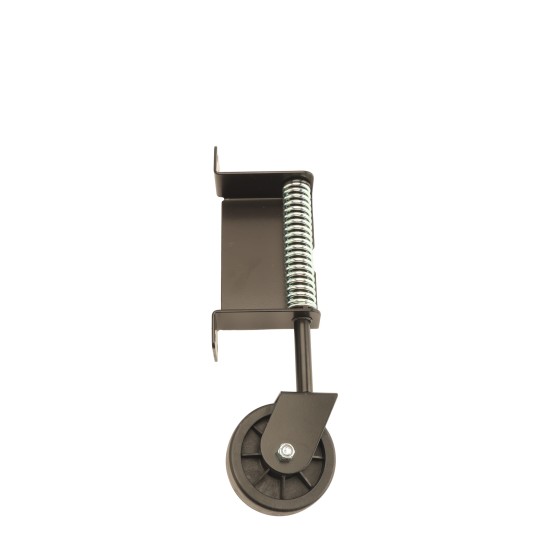 Nationwide Heavy Duty 360&deg; Swivel Swing Gate Wheel for Wood Gate Frames | Powder-Coated Black - GW2-BK