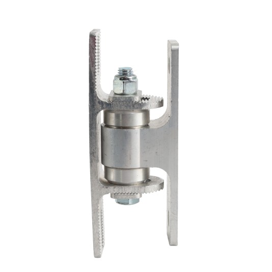 Nationwide Heavy-Duty Ball Bearing Gate Hinge - Unpainted Aluminum Bolt-On Body & Unpainted Aluminum Bolt-On Yoke (Vertically Adjustable) (Default)
