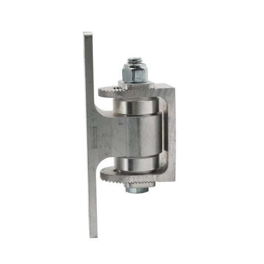 Nationwide Heavy-Duty Ball Bearing Gate Hinge - Unpainted Aluminum Bolt-On Body & Unpainted Aluminum Weld-On Yoke