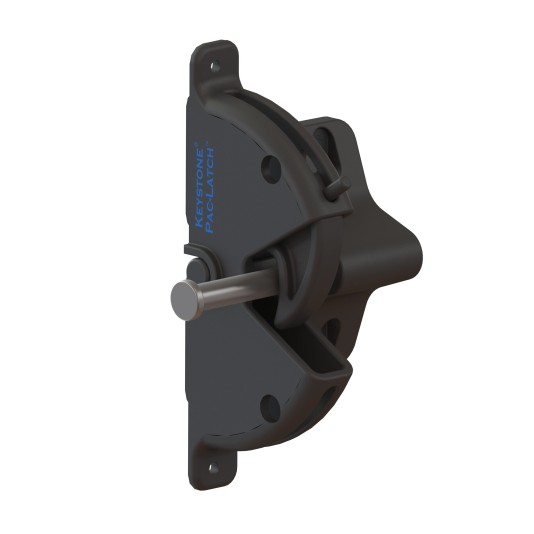 Nationwide Keystone Pac-Latch with Stainless Steel Self-Drilling Screws (Black) - KLPAC-4D-BK