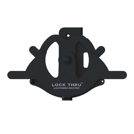 Nationwide Black Lock Thru Gate Latch - LT1-BK 
