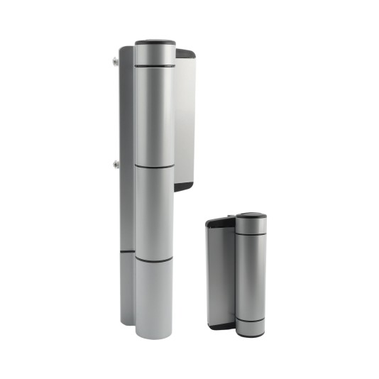 Locinox Mammoth HD Ultra Heavy Duty 180° Hydraulic Gate Closer and Hinge (440lbs Capacity, Silver)