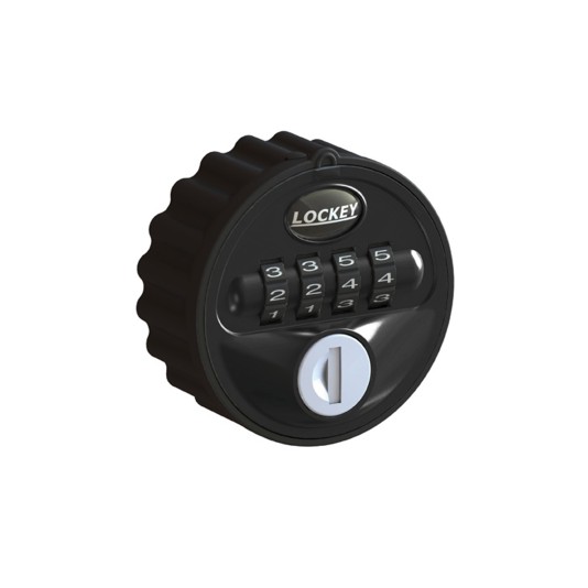 Lockey MC728 Series Mechanical Combination Cam Lock - MC728 (Black Model Shown)