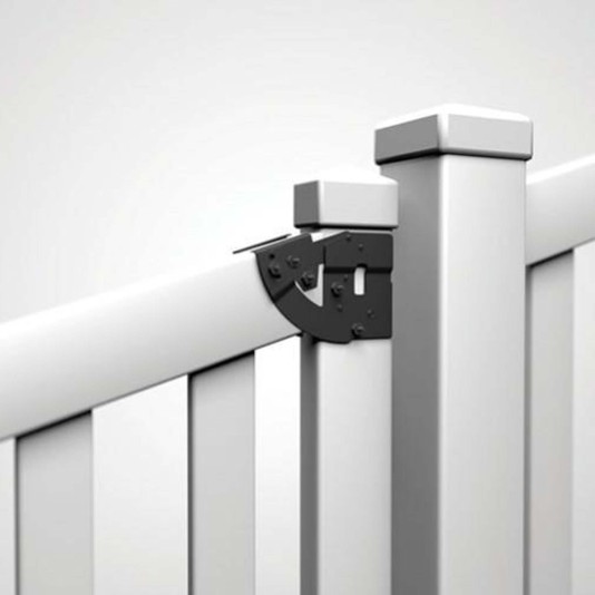 Nationwide PVC Aluminum Gate Kit - Fits 3.5" Sq. Post & 2.0" Sq. Frame for Vinyl Gates