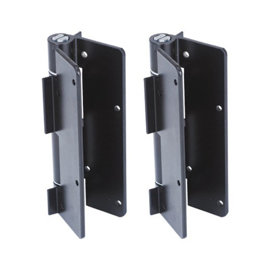 Nationwide 5 3/4" Self-Closing Adjustable Spring-Tension Hinge Pair - Black - NW094L-2S-BK