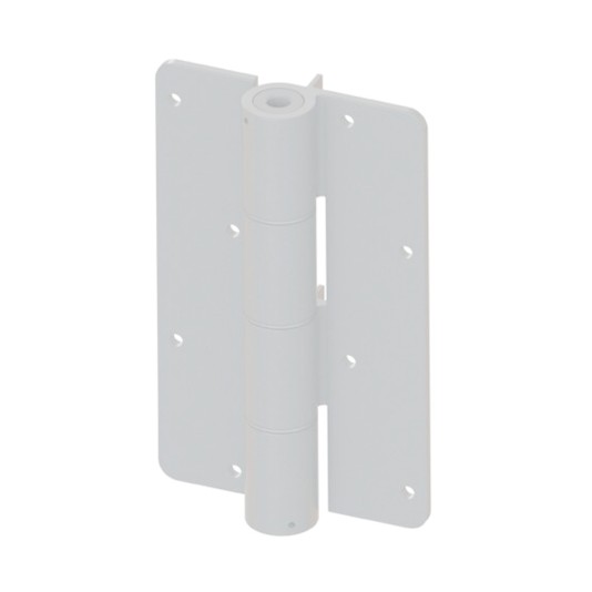 Nationwide 1 1/2" Square Self-Closing Adjustable Spring Hinge Pair - White - NW096-C2H-WH