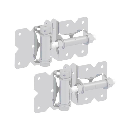 Nationwide Self-Closing Standard to Standard Adjustable Hinge w/ Stainless Steel Screws - White - NW171SCP3-SSW