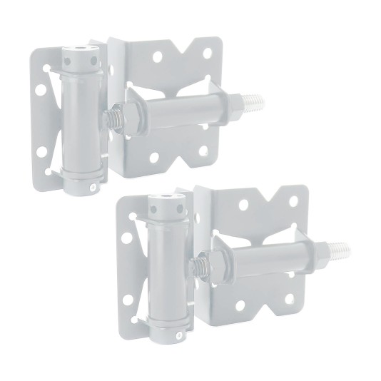 Nationwide Self-Closing Mixed Profile Adjustable Hinge w/ Stainless Steel Screws - White - NW171SCP4-SSW