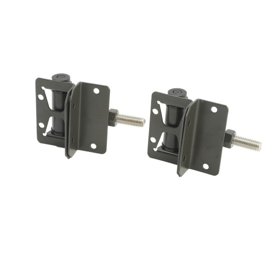 Nationwide 3.3" Zinc-Plated Self-Closing Stainless Steel Adjustable Hinge Pair with Stainless Steel Self Drilling Screws (Bronze) - NW171SCP5-SSBZD 