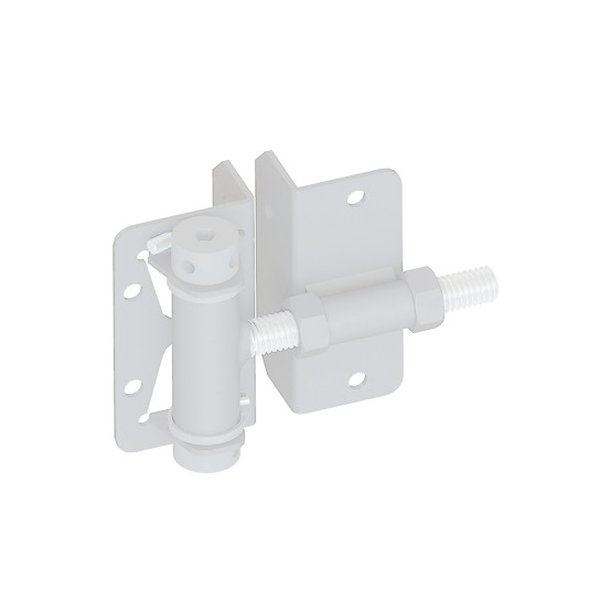 Nationwide Self-Closing Small Profile Adjustable Hinge w/ Stainless Steel Screws - White - NW171SCP5-SSW
