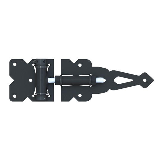 Nationwide Black Self-Closing Stainless Steel Adjustable T-Hinge - NW171SCPT-BK 